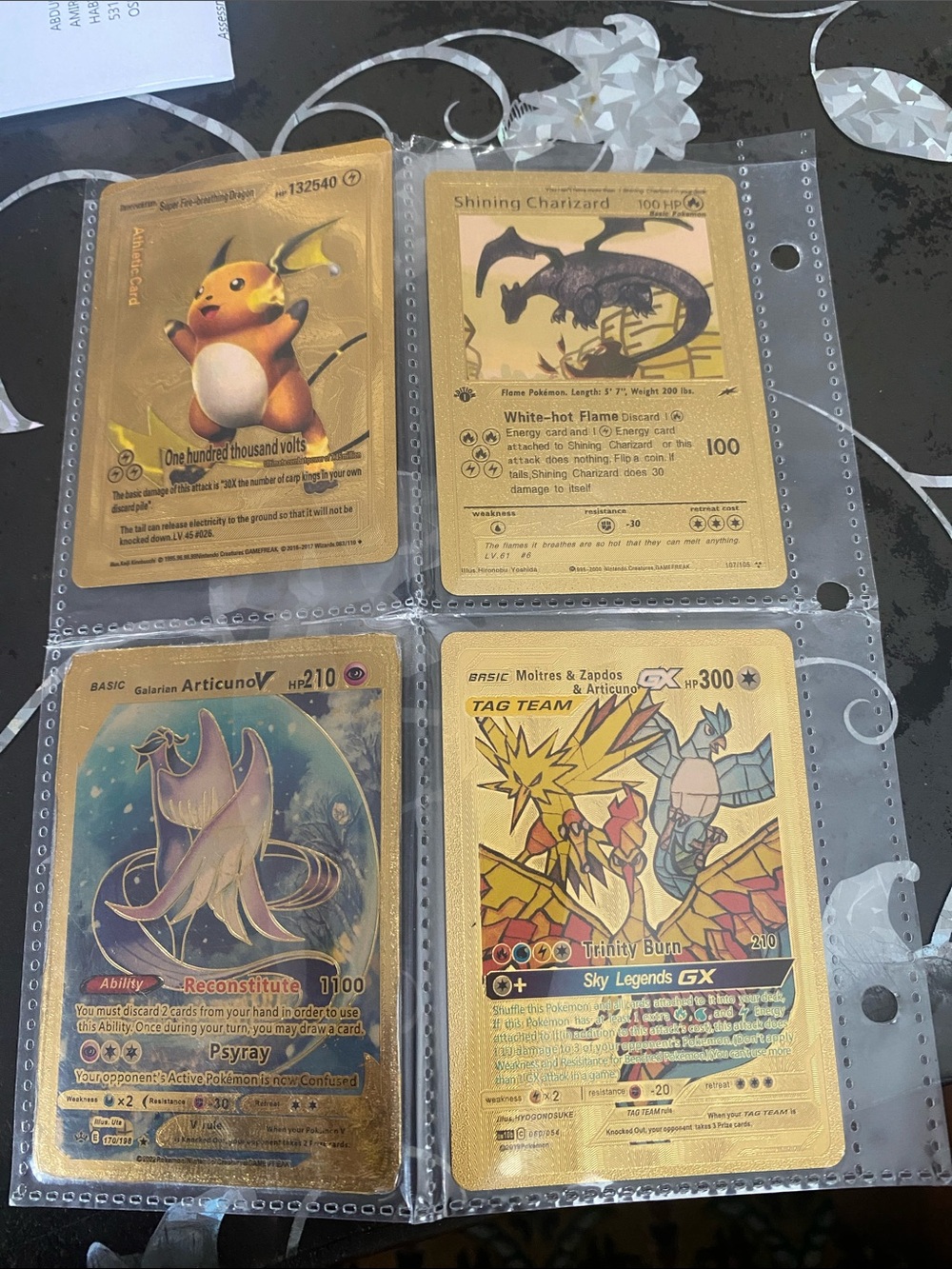 Gold Foil Trading Card Set — Gold.